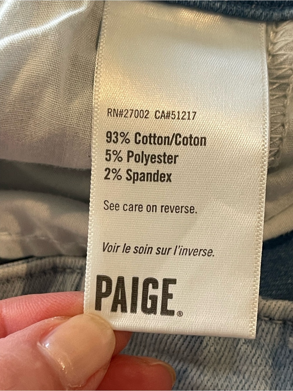 Paige Brooklyn High-Rise Wide Leg Light Blue Jeans for Women, Trouser Style, 31 - Picture 7 of 16